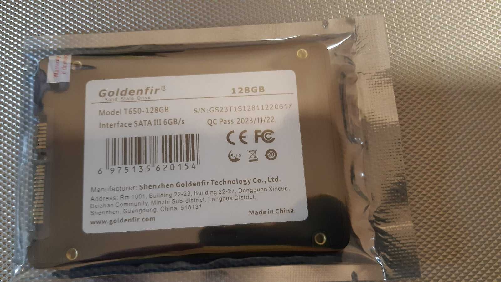 Накопичувач SSD 128 GB GOLDENFIR T650 2.5"
