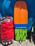 Kit Kitesurf prancha paraquedas e pega