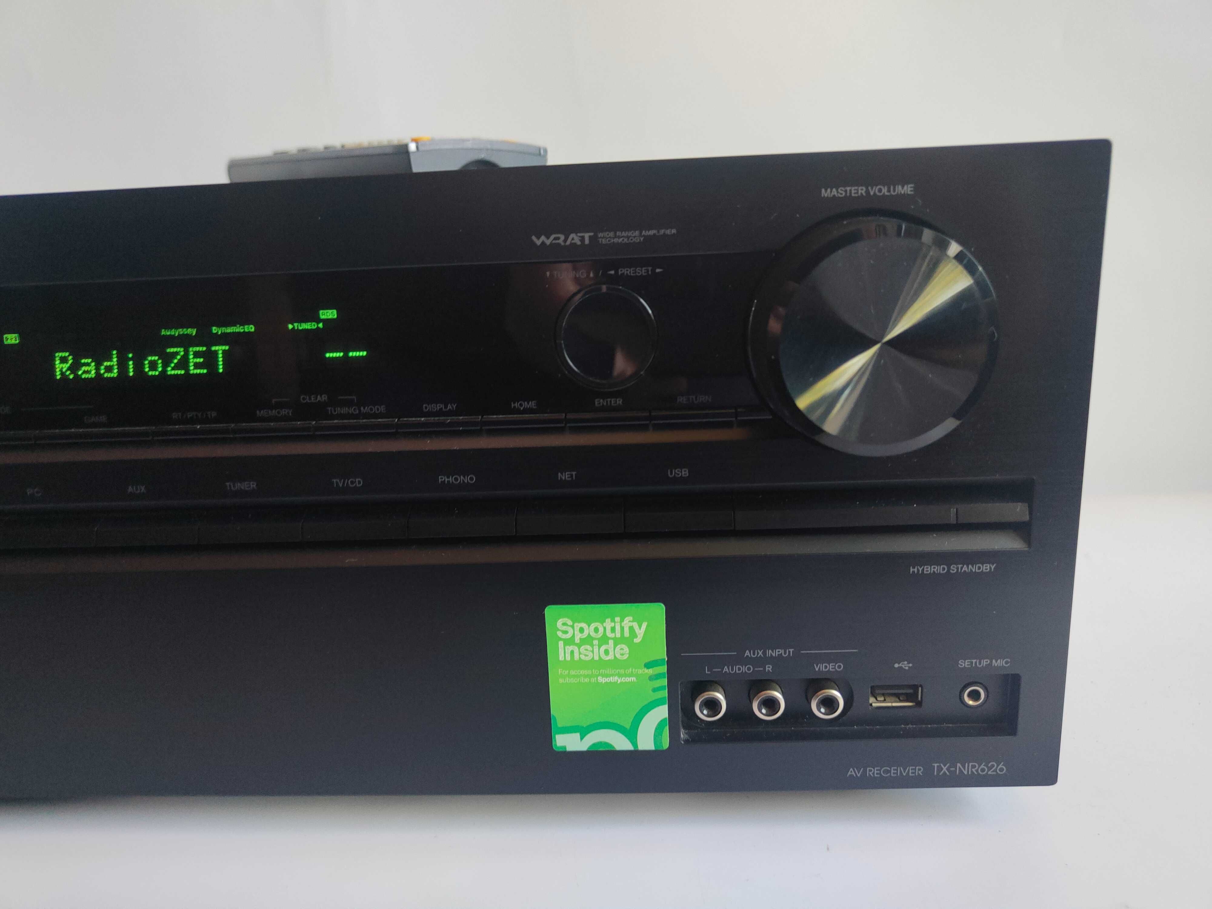 Amplituner ONKYO TX-NR626 z pilotem