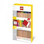 Kredki LEGO® z klockiem mocującym (12 szt.) | Kolorowe kredki | Klocki