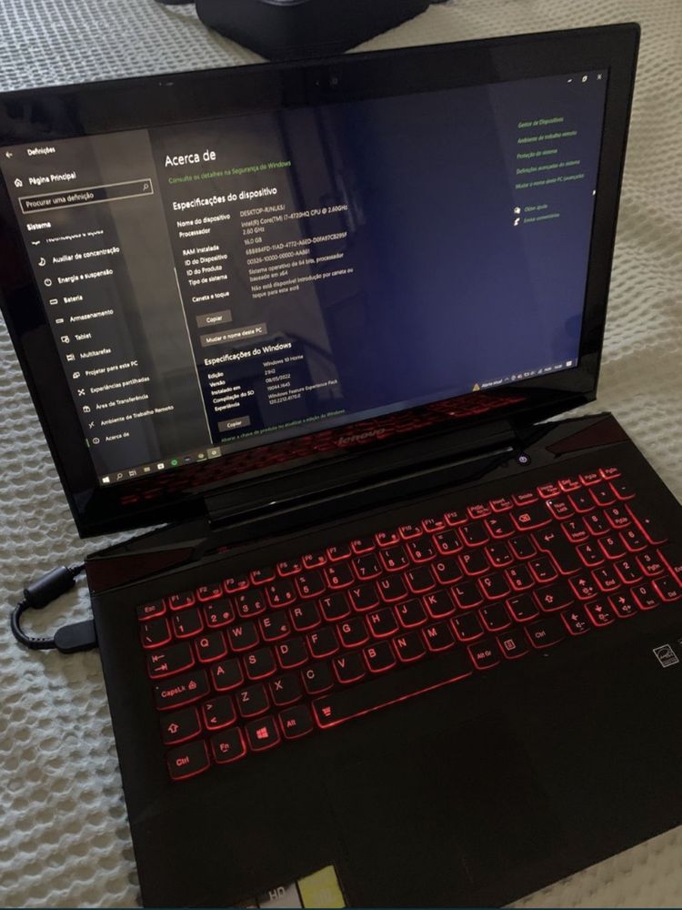 VENDO PC Gaming Lenovo Y-50 + CARREGADOR