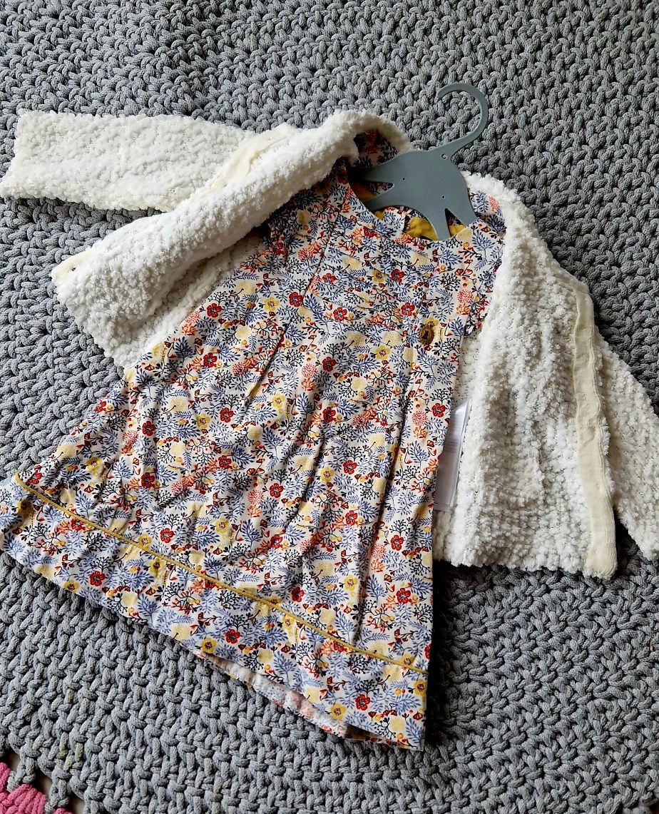 owy Sergent Mayor komplet sukienka sweter r.86
