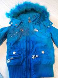 Niebieska kurtka mhm fashion