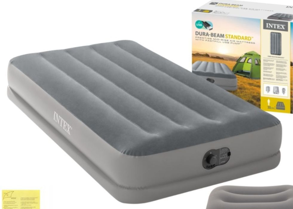 Materac do spania  INTEX 64112 + Pompka USB