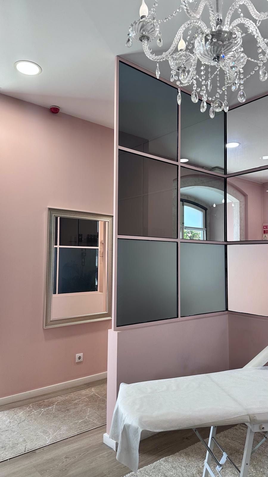 Candeeiro de Teto Estilo Lustre em Vidro Cristal