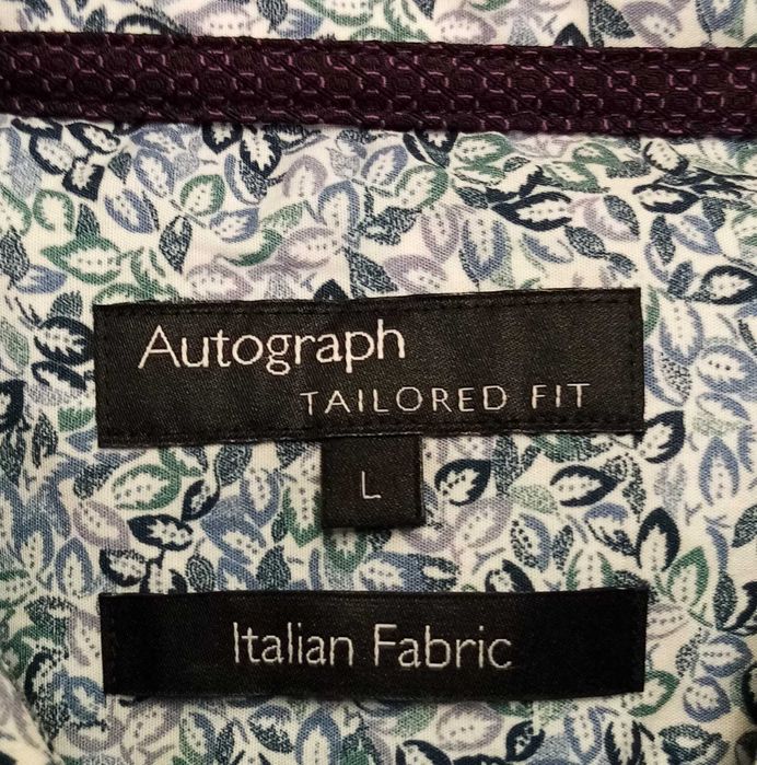 R) AUTOGRAPH M&S elegancka męska koszula długi rękaw Roz.L