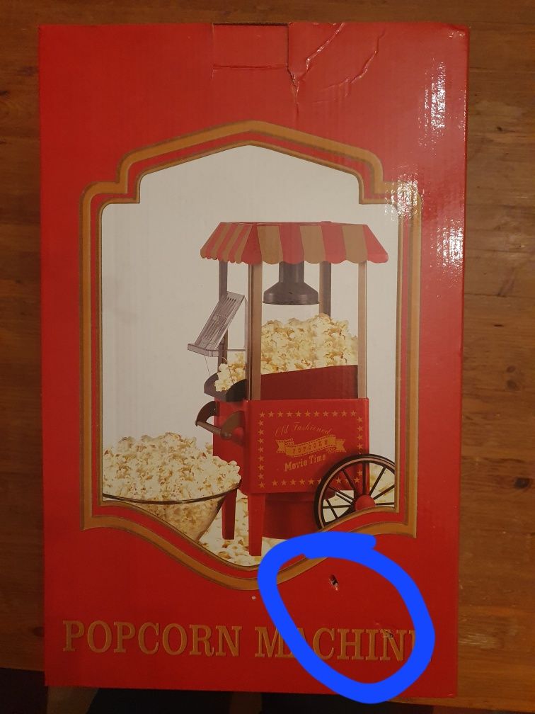Maszynka do popcornu - nowa