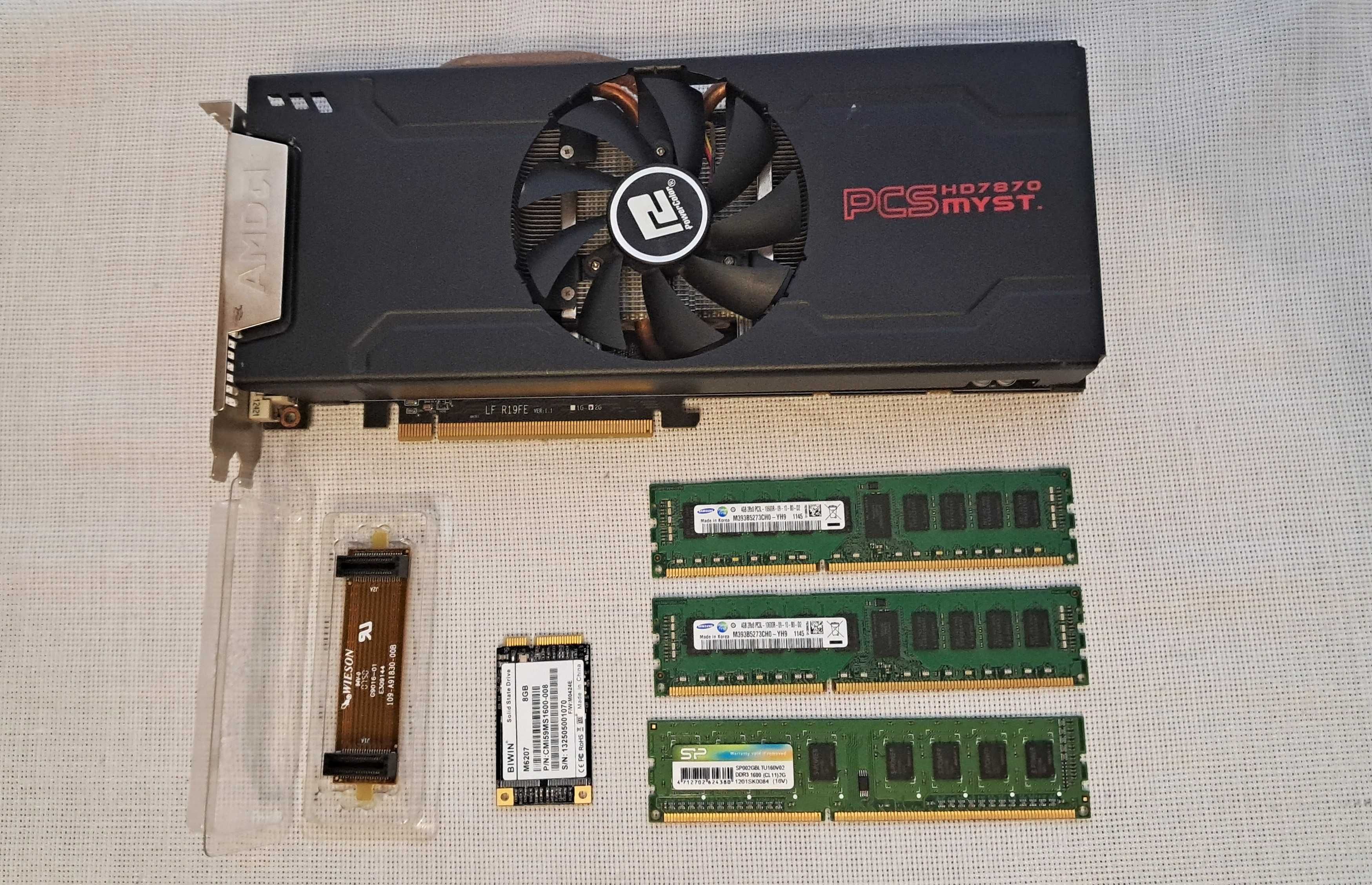 Видеокарта Оперативная память SSD M2 жесткий диск Мост Crossfire