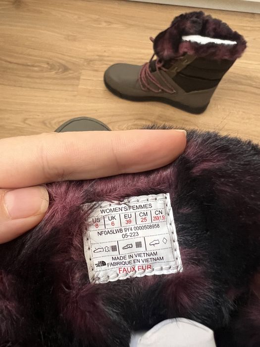 Жіночі зимові черевики the north face sierra luxe waterproof