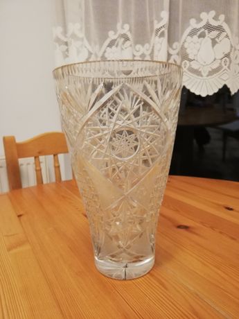 Kryształowy wazon PRL