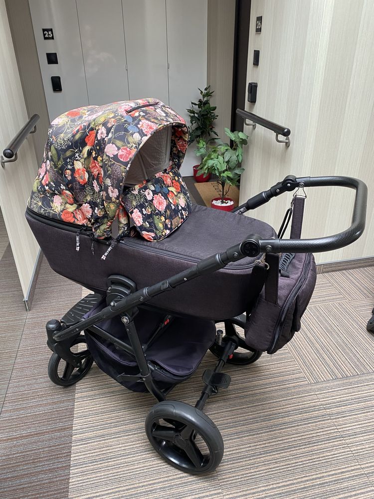 Wózek Adamex FLOWERS Reggio 4w1 + gratis