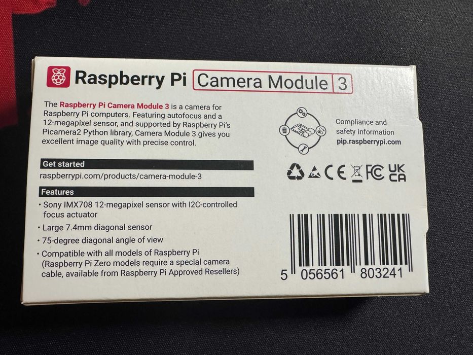 Raspberry Pi Camera Module 3 - kamera 12 MP autofocus