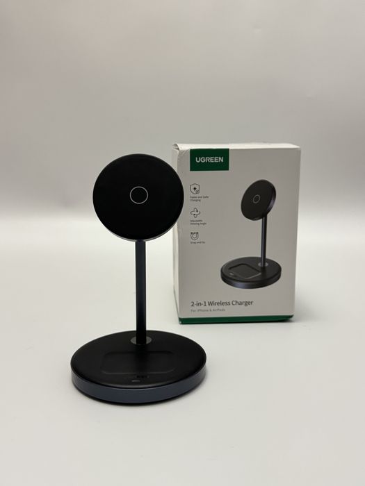 UGREEN 2-in-1 Магнітна бездротова зарядна станція
