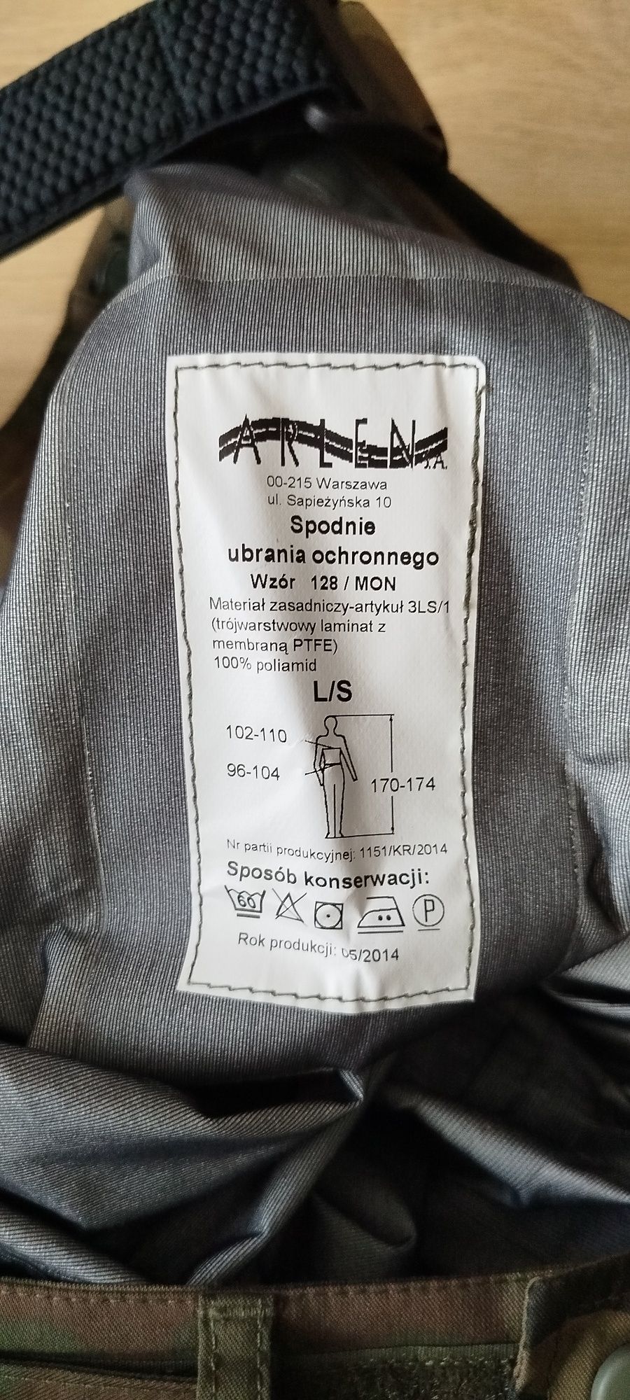 Wojskowa kurtka goretex wz. 128/ MON