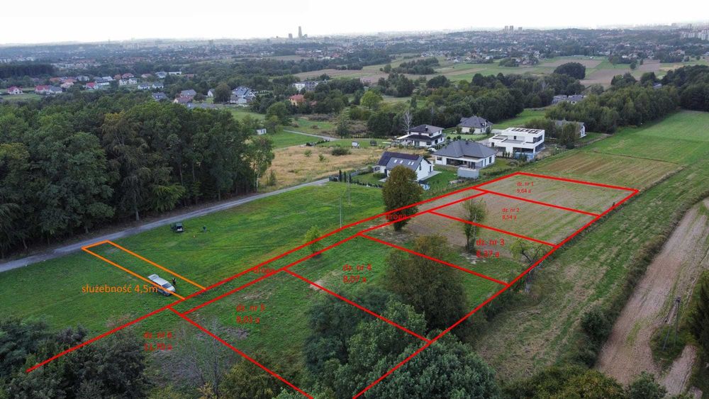 Sprzedam 4 działki Słocina Rzeszów