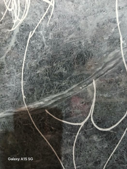 Placa de Mármore com trabalho do Mestre  Cutileiro,  ORIGINAL DE 1999