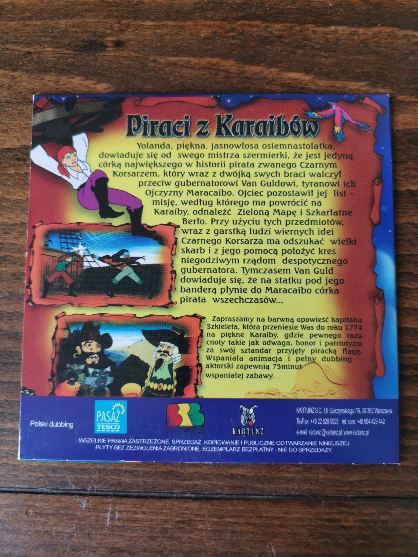 Piraci z Karaibów, film na VCD