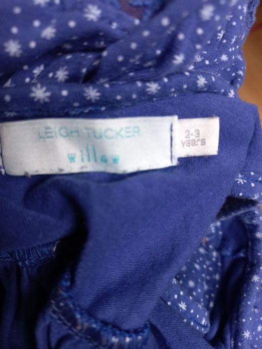 12. Piękna sukienka Leigh Tucker rozm na 2/3 latka 95%bawełna 5% elast