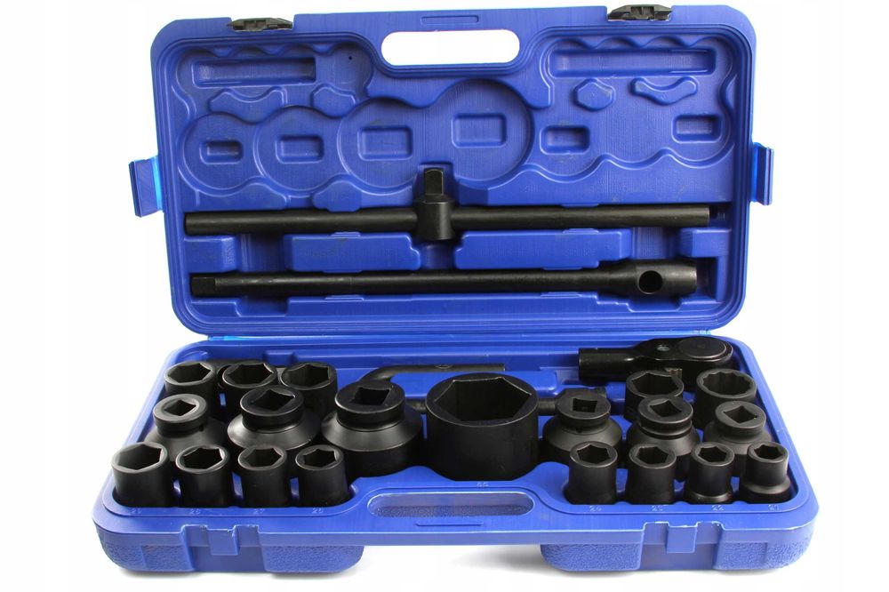Zestaw kluczy nasadowych udarowych 3/4'' + 1", 26 elementów BJC