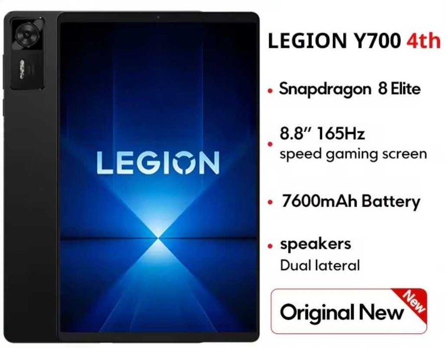Планшет Lenovo LEGION Y700 2025 4th Gen 4 (TB322FC) Black & White