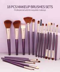 Conjunto Make Up - 18 Pinceis de Maquiagem profissional (novos)