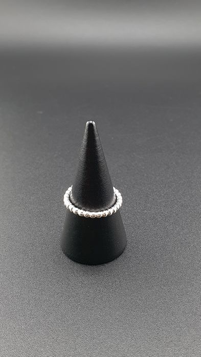 Obrączka srebrna pr.925 kulkii rozm.9