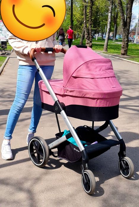 Коляска Cybex Balios S Lux SLV 2 в 1 Magnolia Pink
