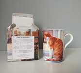 Mug Cat At Window kot w oknie kotek kubek z kotkiem