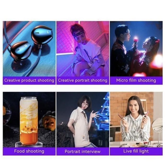 Відеосвітло PM-26 RGBW-LED + 1.6м металевий штатив