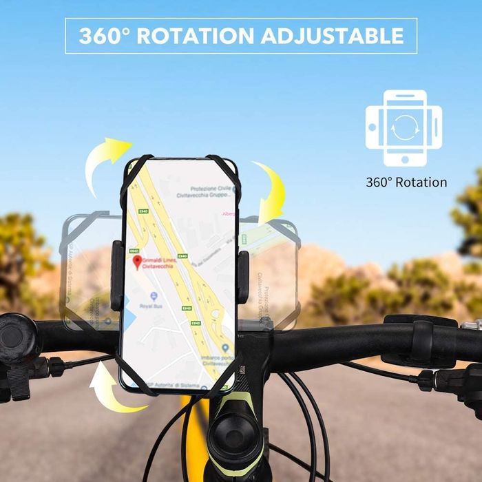 Novos! Suporte móvel mota trotinete bicicleta rotação 360°