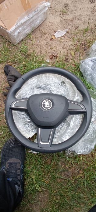 Kierownica skoda octavia 3 fabia 3 yeti air bag kiera oryginal