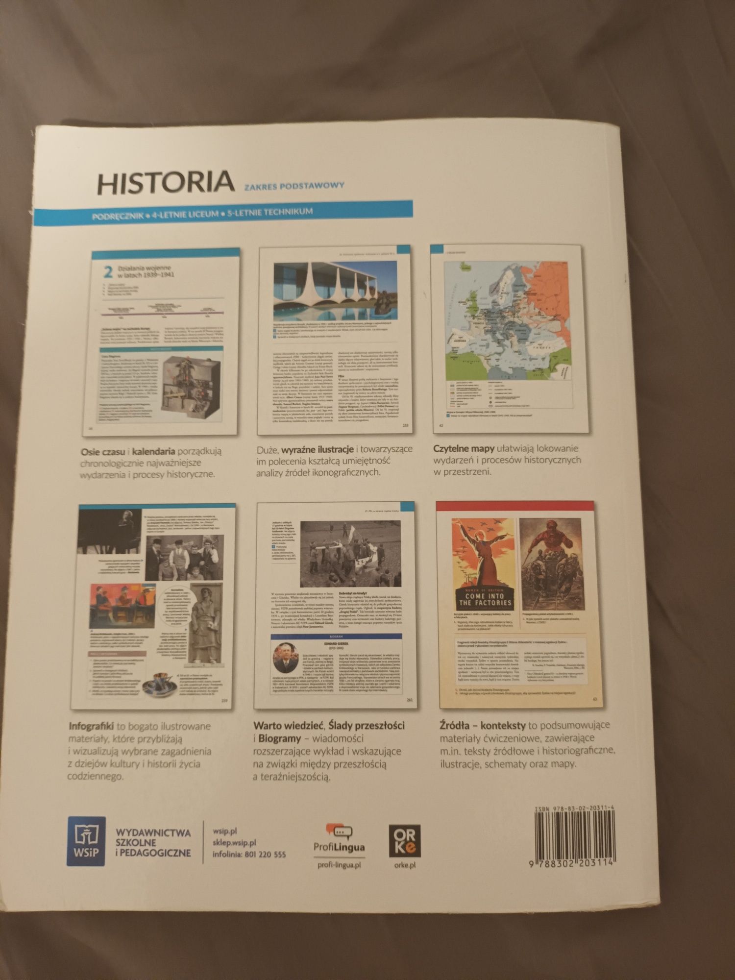 Historia 4 podstawa - WSiP - Podręcznik dla liceum i technikum