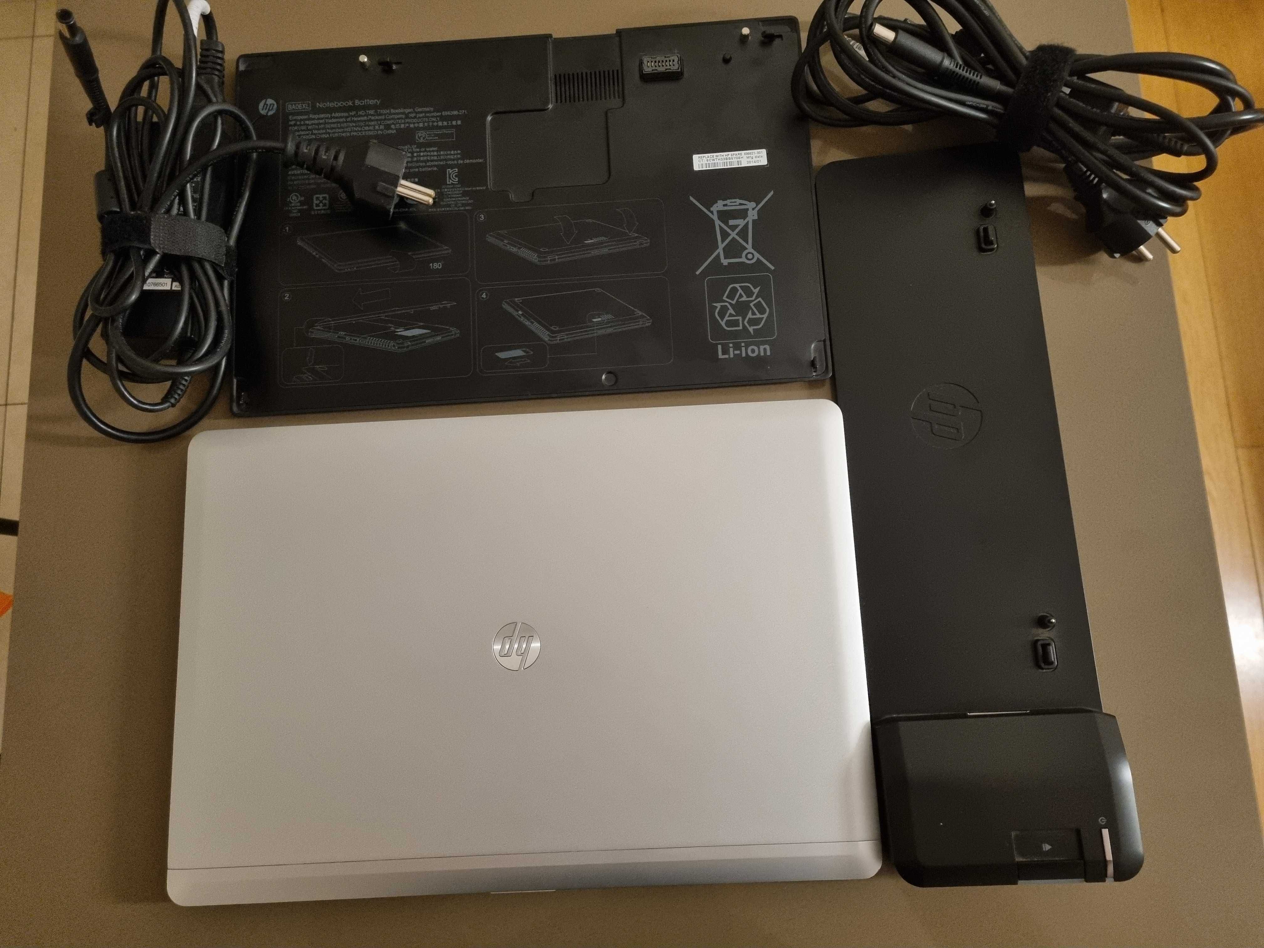 Laptop HP Folio 9480m,dodatkowa bateria, stacja dock-stan bardzo dobry