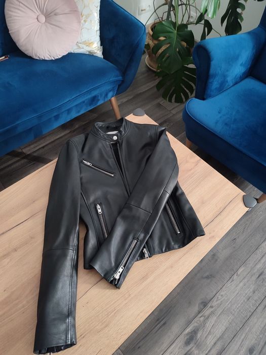 Klasyczna kurtka skórzana/ramoneska Samsoe samsoe