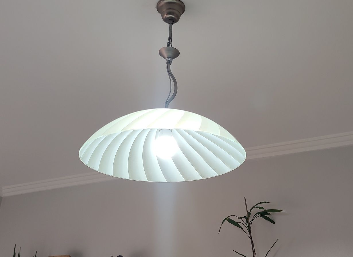 Candeeiro de tecto vidro fosco