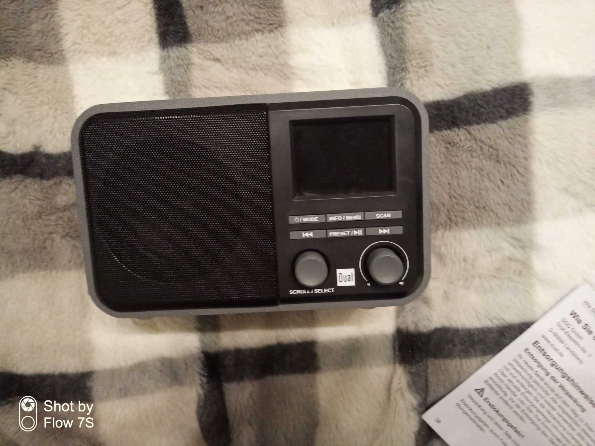 Radio Dual DAB szare