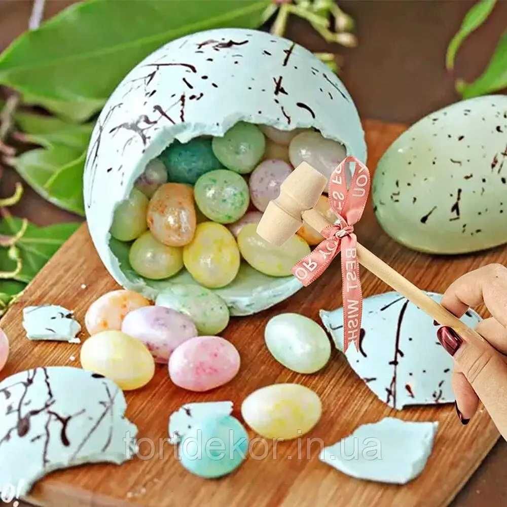 Прикраси на Вашу паску  набір гніздо +6 шоколадних яїчок