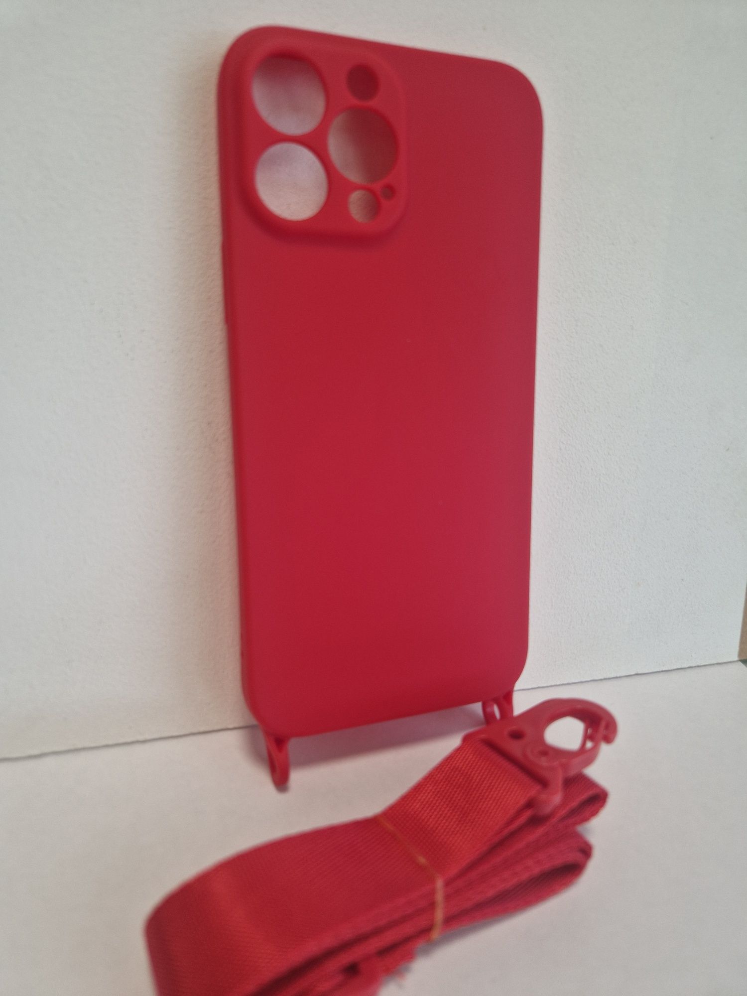 Strap Silicone Case do Iphone 13 Pro Max wzór 2 czerwony