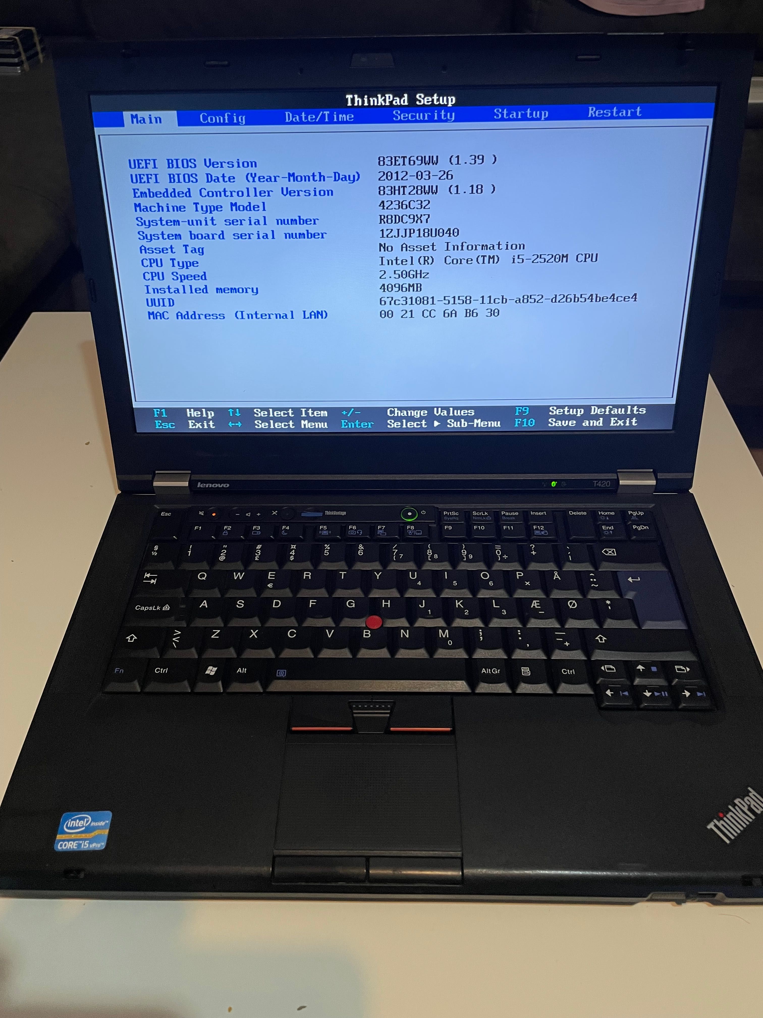 Lenovo ThinkPad T420 i5/8gb/180ssd