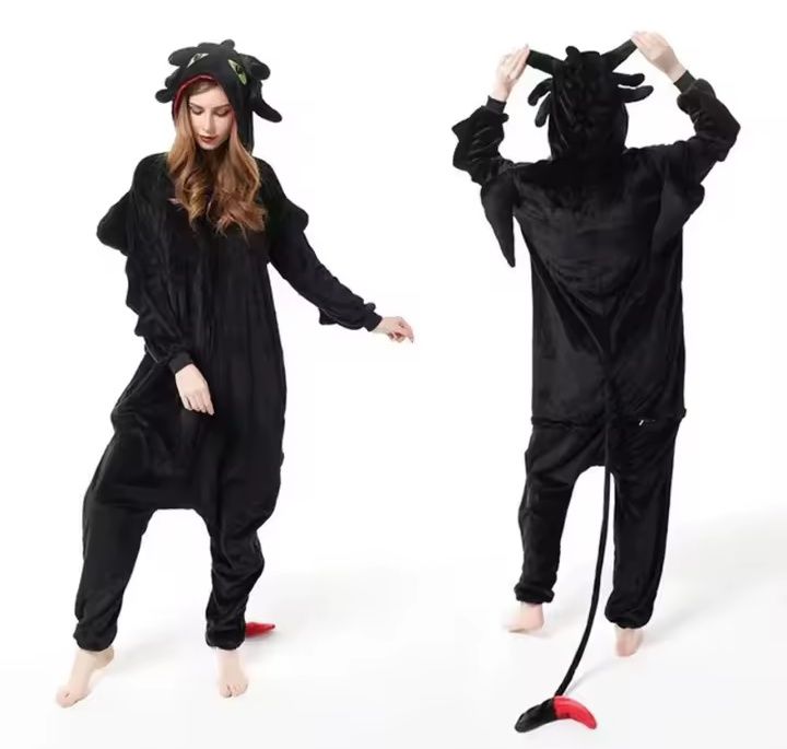 Pijama/macacão de Dragão (desdentado)