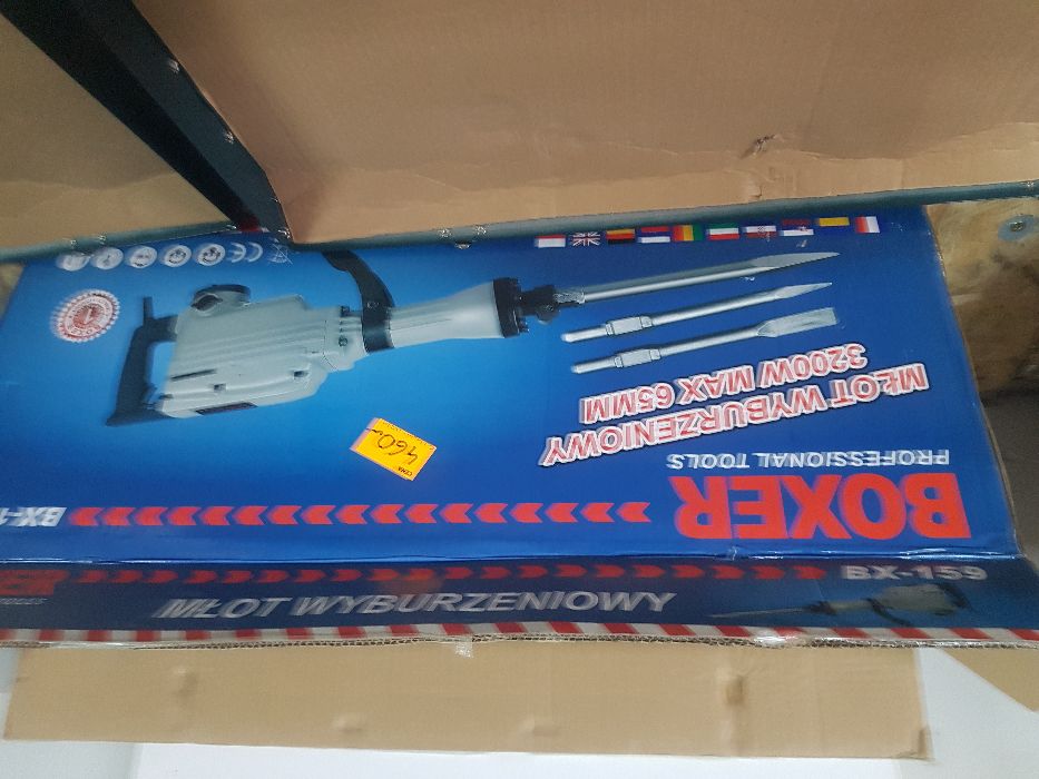Młot wyburzeniowy boxer 3200 wat 45 Juli walizka