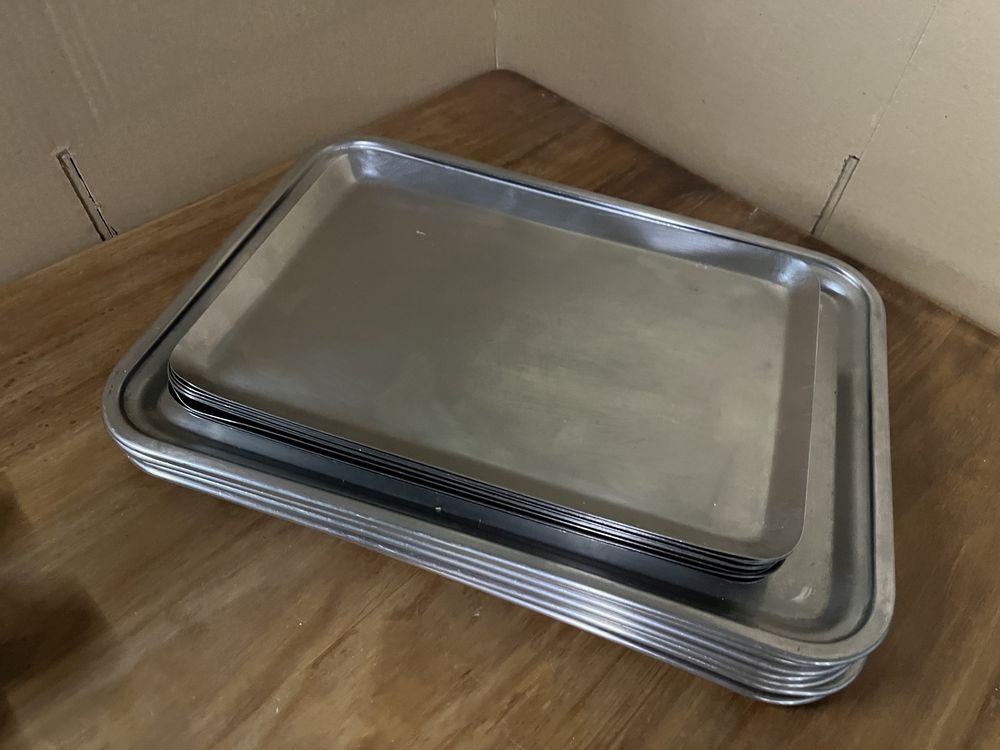 Travessas em inox conjunto de 16 unidades