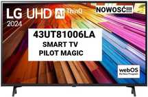 Telewizor LED LG 43UT81006LA 4K UHD Bluetooth AirPlay2 Pilot Magic