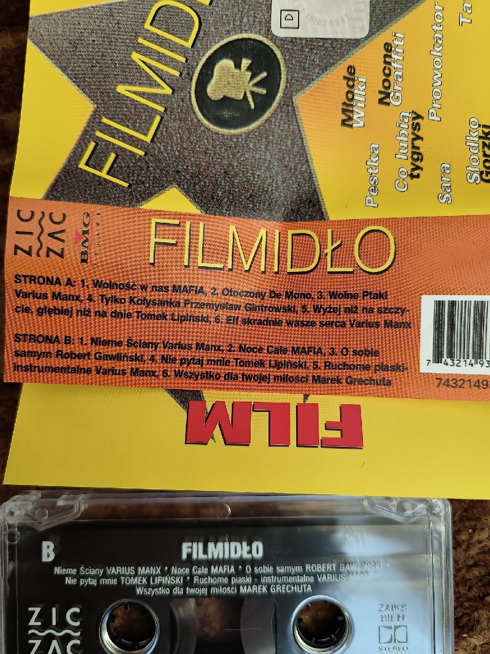 Filmidło - Hity z Filmów Polskich Kaseta Magnetofonowa