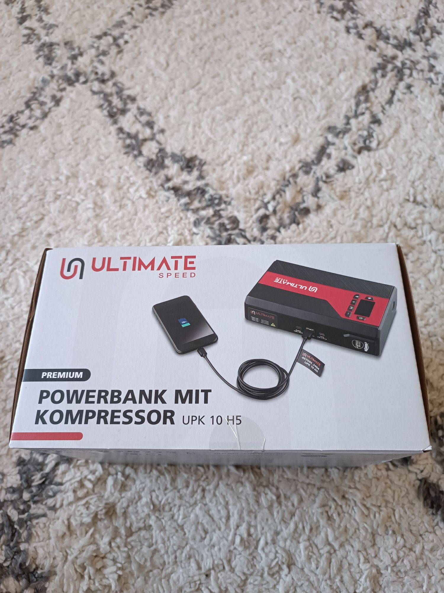 Ultimate Speed powerbank z kompresorem UPK 10 H5