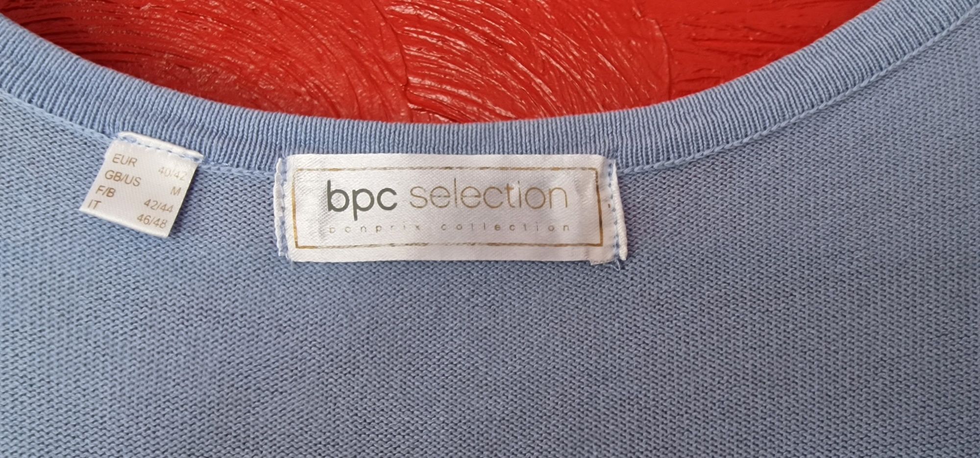 bpc bluzka baby blue L M