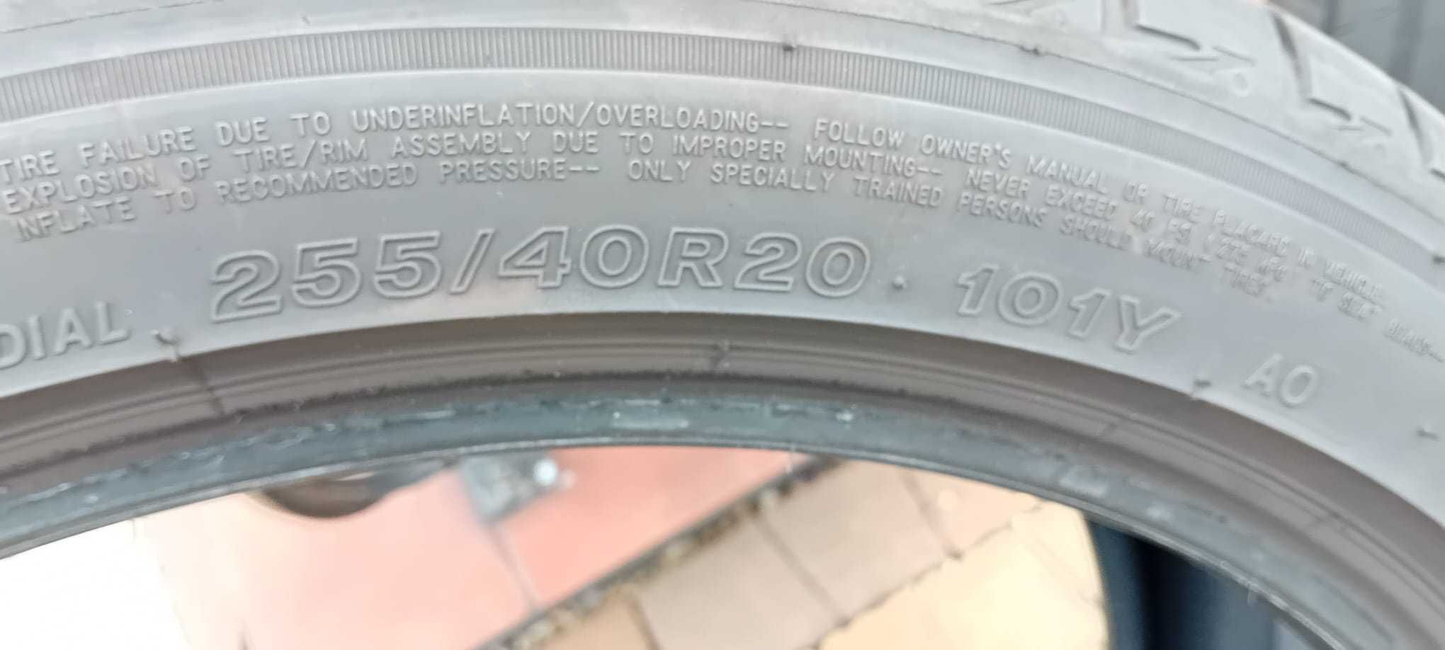 Opony 2 szt 255/40 R-20 BRIDGESTONE TURANZA