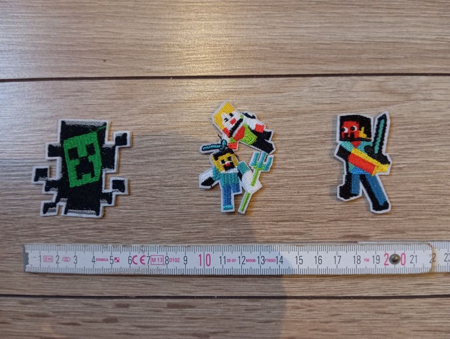 Naszywki naprasowanki Minecraft 3 sztuki