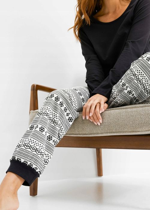 B.P.C piżama damska bluzka i spodnie bawełniane r.40/42