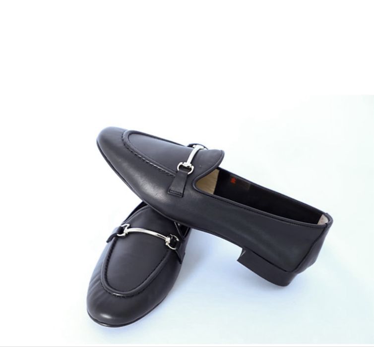 Лоферы кожаные, балетки, туфли